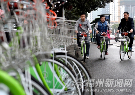 福州便民自行车站点6月底达174个　二期年内开建