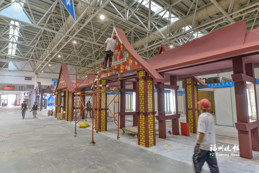 海交会布展基本结束　海丝沿线国家展馆地域特色浓郁